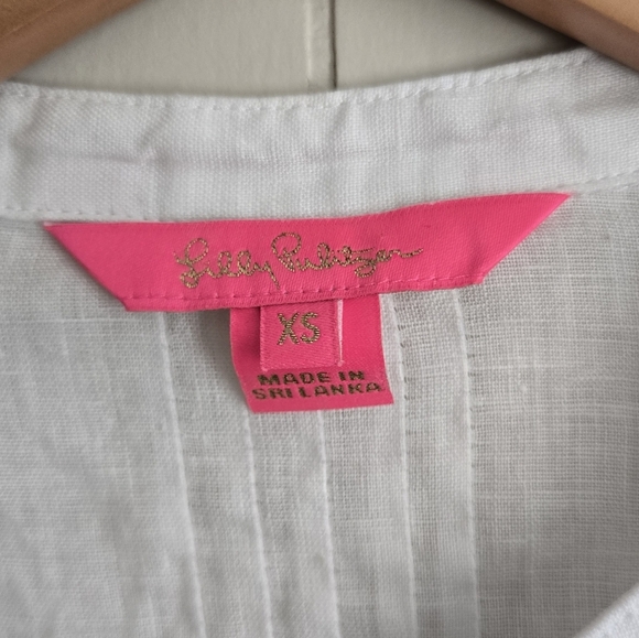Lilly Pulitzer White Tunic-Sizs XS - Picture 2 of 7